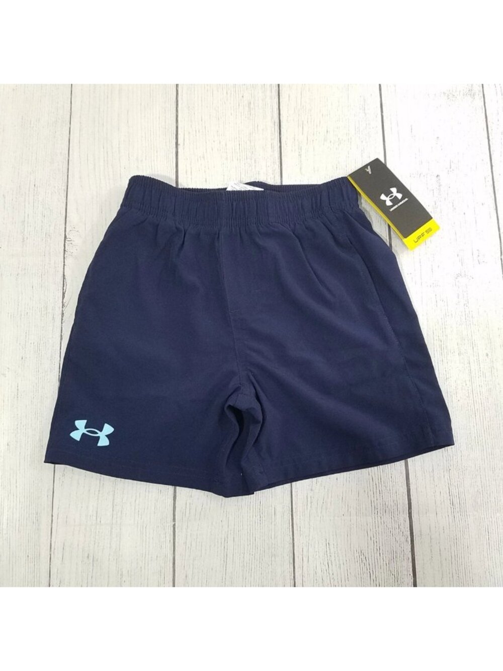 Under Armour Boys Swim Trunks Size 5 Navy